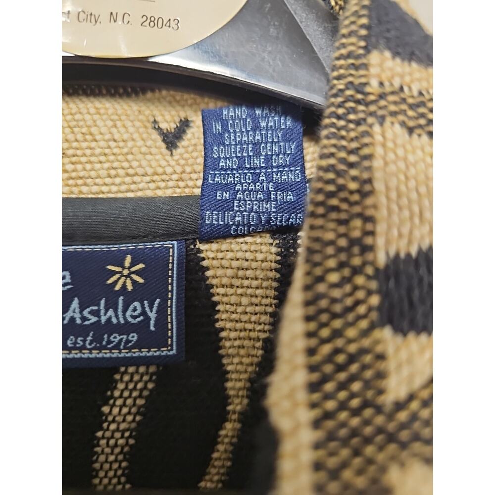 Jane Ashley Vtg Carpet Rug Jacket Sz Large Animal Print Boho Office Work Blazer - Picture 3 of 8